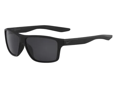 Pre-owned Nike Premier Square Sunglasses 60) In Matte Black Dark Grey Lens Dark Grey (premier/ev1071/001