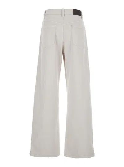Brunello Cucinelli Pantalone Tinto In White