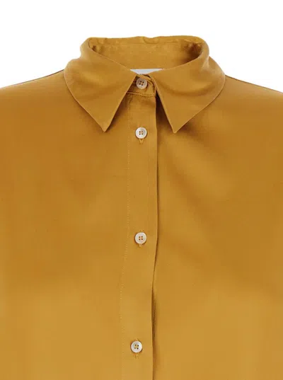 Forte Forte Button-down Silk Shirt In Brown