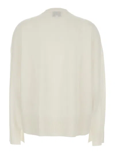 Loulou De Saison Anaa Lds Round Neck Sweater In White