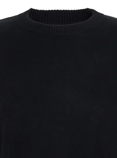 Loulou De Saison Anaa Lds Round Neck Sweater In Black