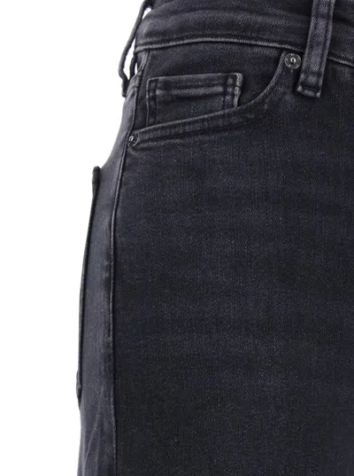 Frame Le Slim Palazzo High Waist Wide Leg Jeans In Black