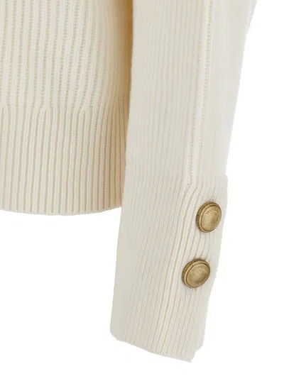 Brunello Cucinelli Long-sleeved Sweater In Neutral