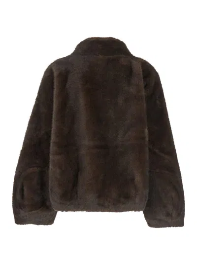 Plain Fake Mink Fur Jacket