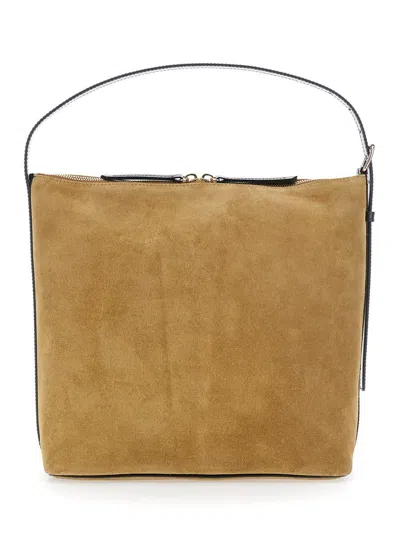 Apc Sac Vera Bags Suede And Smooth Leather In Brown