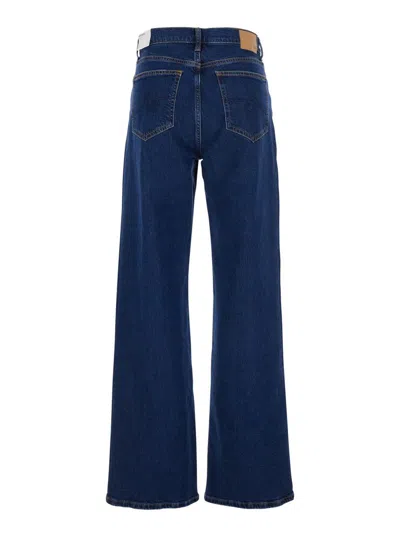 Ag Logo-patch Jeans In Blue