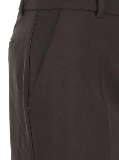 P.a.r.o.s.h Gabardine Pants In Brown