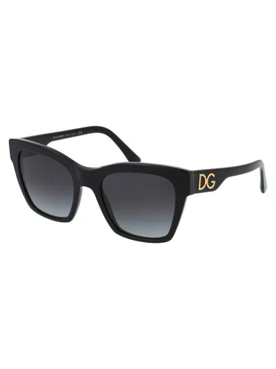 Dolce & Gabbana Black Acetate Sunglasses