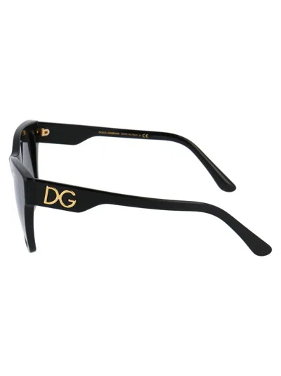 Dolce & Gabbana Black Acetate Sunglasses