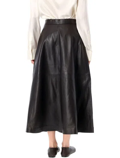Rohe Róhe Leather Midi Skirt
