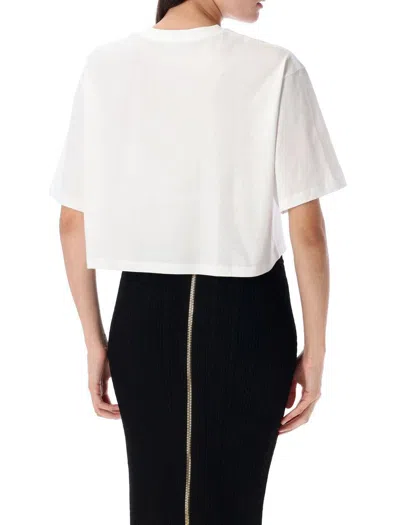 Balmain Cropped Tee Logo