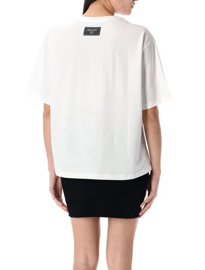Balmain Graphic Kiss Print T-shirt With Relaxed Fit