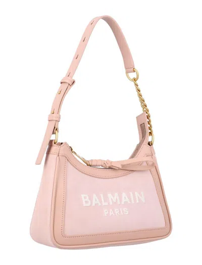 Balmain B-army Suede Shoulder Bag