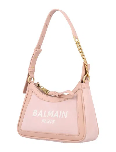 Balmain B-army Suede Shoulder Bag