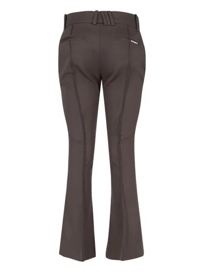 Attico Virgin Wool Bootcut Pants