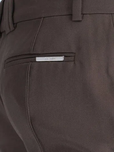 Attico Virgin Wool Bootcut Pants