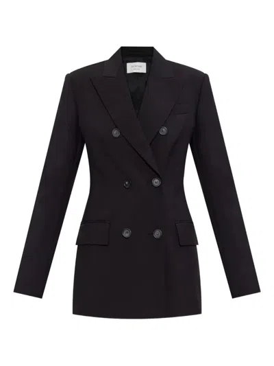 Sportmax Tailored Double-breasted Jackets Button Detailing In Black