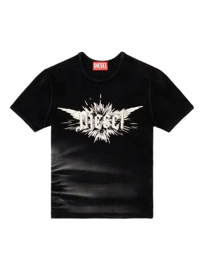 Diesel Foil` Print In Black