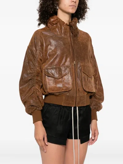 R13 Leather Bomber Jacket