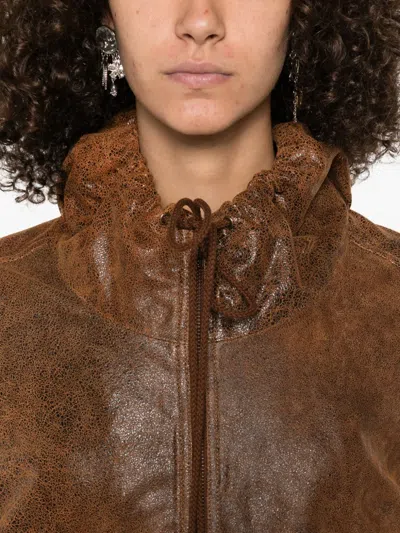 R13 Leather Bomber Jacket