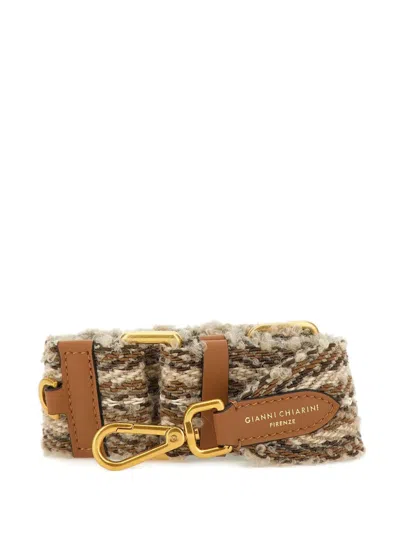 Gianni Chiarini Tweed Shoulder Bag Strap