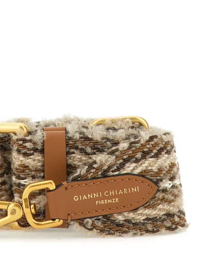 Gianni Chiarini Tweed Shoulder Bag Strap