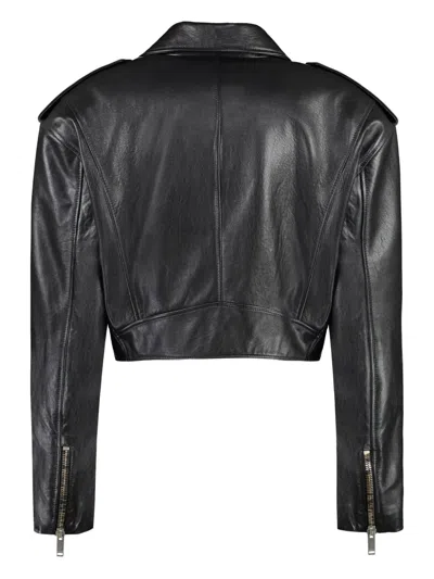 Halfboy Cropped Biker Leather Jacket