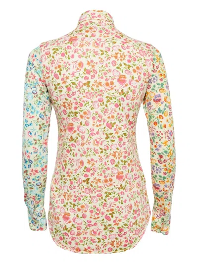 Pre-owned Polo Ralph Lauren Vintage  Floral-print Shirt