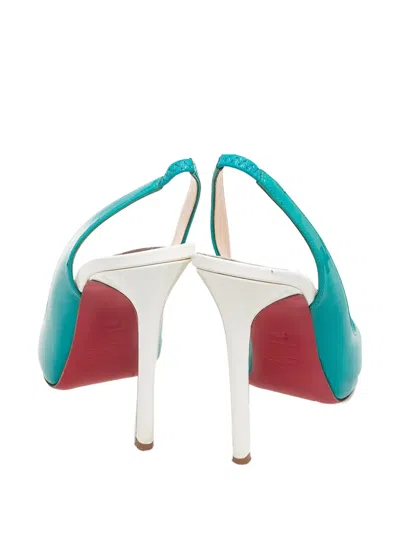 Pre-owned Christian Louboutin 2024 100mm Patent Leather Slingback Pumps