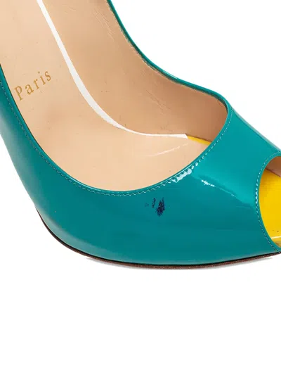 Pre-owned Christian Louboutin 2024 100mm Patent Leather Slingback Pumps