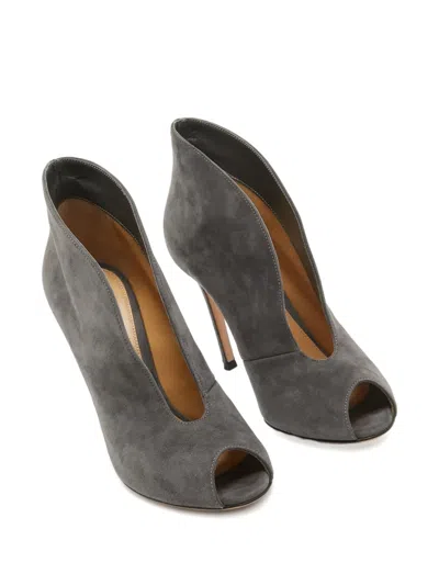 Pre-owned Gianvito Rossi 2024  110mm Suede Peep-toe Pumps