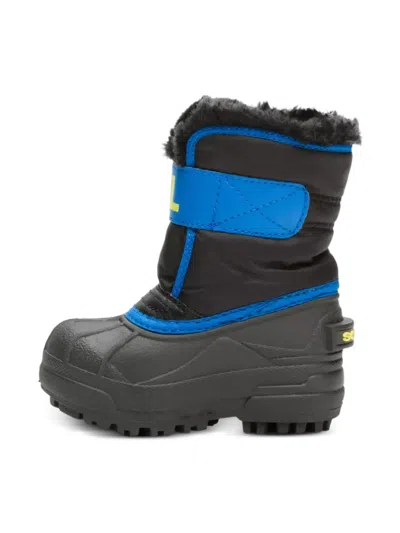 Sorel Kids' Snow Commander Insulated Waterproof Boot In Black