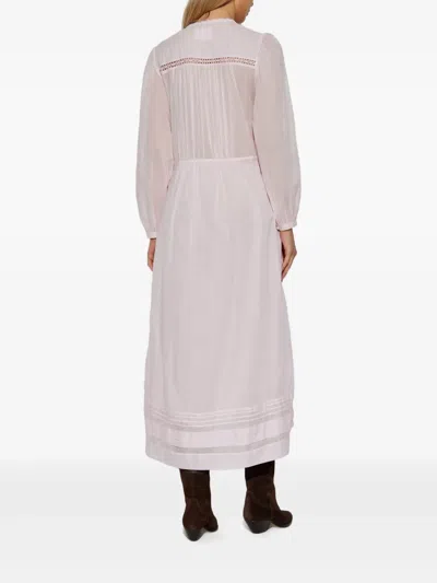 Isabel Marant Étoile Openwork-lace Midi Dress In Pink