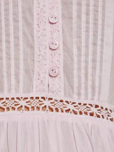 Isabel Marant Étoile Openwork-lace Midi Dress In Pink