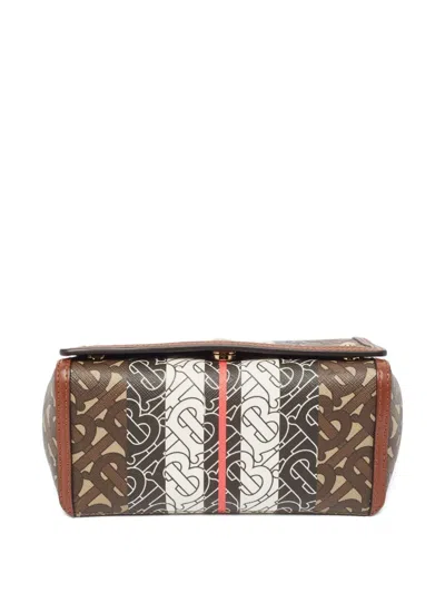 Pre-owned Burberry Tb-monogram Stripe Shoulder Bag