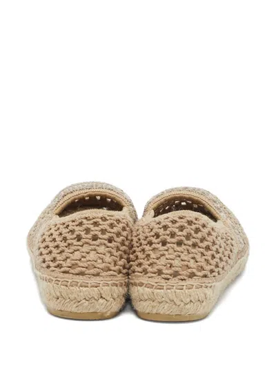 Pre-owned Miu Miu Fishnet Espadrille Flats
