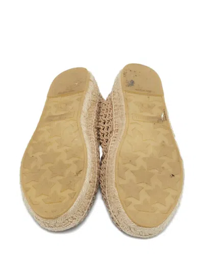 Pre-owned Miu Miu Fishnet Espadrille Flats