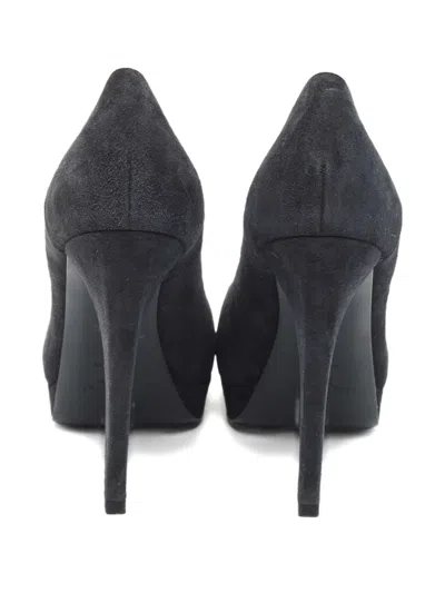 Pre-owned Saint Laurent 120mm Platform Heeled Pumps