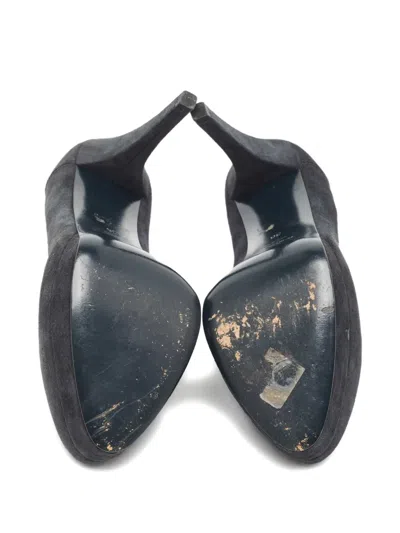 Pre-owned Saint Laurent 120mm Platform Heeled Pumps