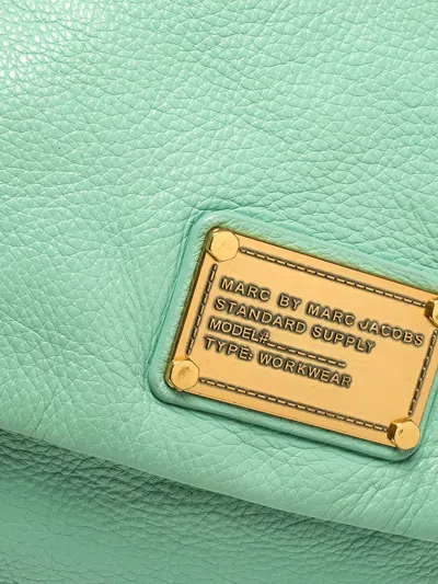 Pre-owned Marc Jacobs Vintage  Q Lil Ukita Rolled Handle Leather Tote Bag In Green