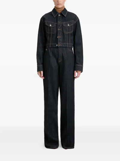Victoria Beckham Button-fastening Denim Jacket