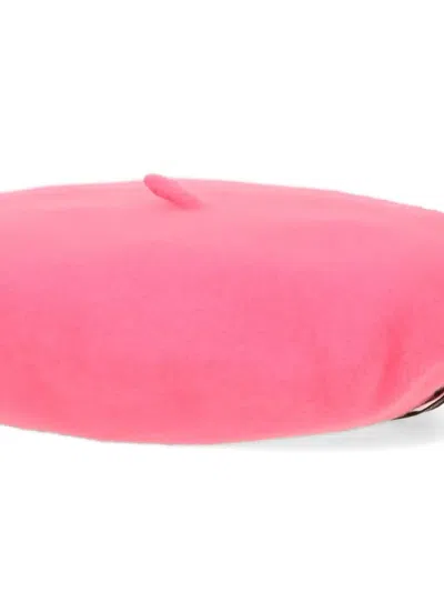 Borsalino Wool Beret In Pink