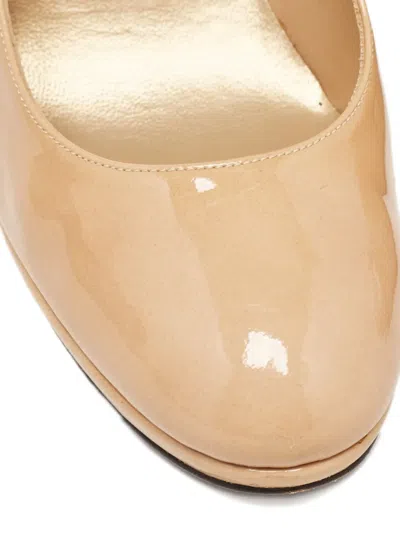 Pre-owned Stuart Weitzman 120mm Leather Heeled Pumps In Neutral