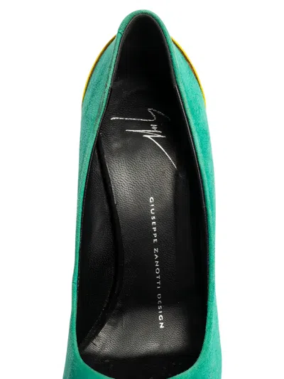 Pre-owned Giuseppe Zanotti Vintage  Colour-block Pumps In Green