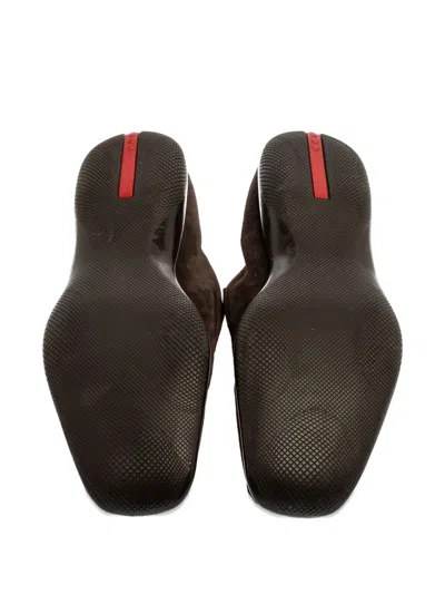 Pre-owned Prada 2023 Suede Loafers In Brown