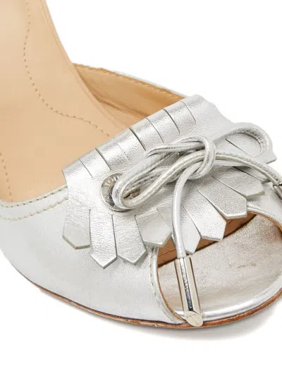 Pre-owned Tod's Vintage 80mm Leather Fringed Pumps