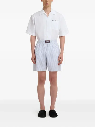 Marni Striped Elasticated-waist Swim Shorts