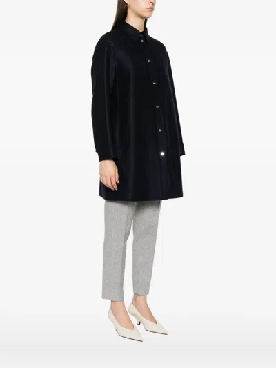 Herno Button-front Wool Shirt In Black