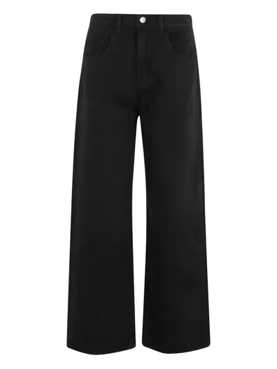 Icon Denim Jeans With Belt Loops In Black