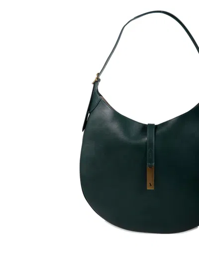 Polo Ralph Lauren Half-moon Leather Shoulder Bag